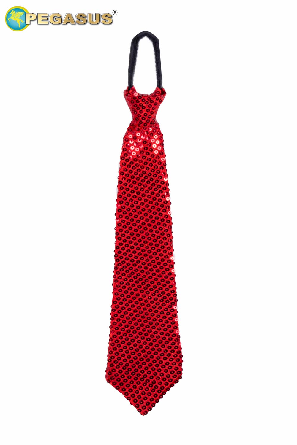 CRAVATTA PAILLETTES ROSSO